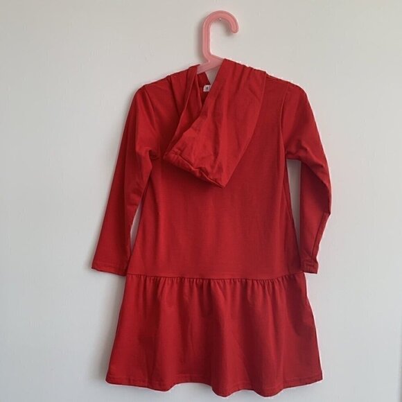 NEW Basics By Sunshine Swing Red Hooded Dress, 3T - Picture 2 of 9